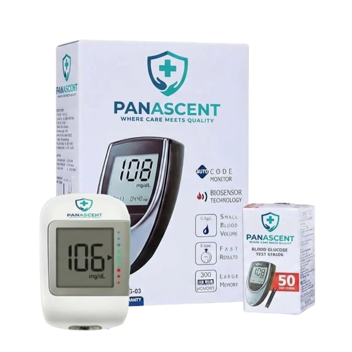 Accu-Chek Instant S Blood Glucose Glucometer Kit with Vial of 10 Strips