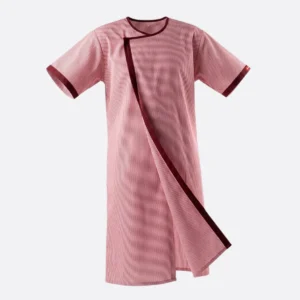 Cotton Patient Gown (Colour Maroon)