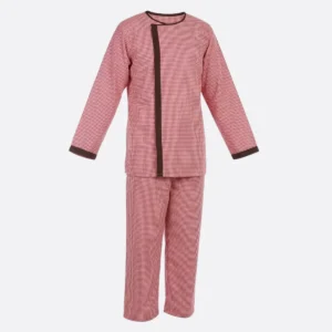 Cotton Patient Gown with Lower (Colour Maroon)